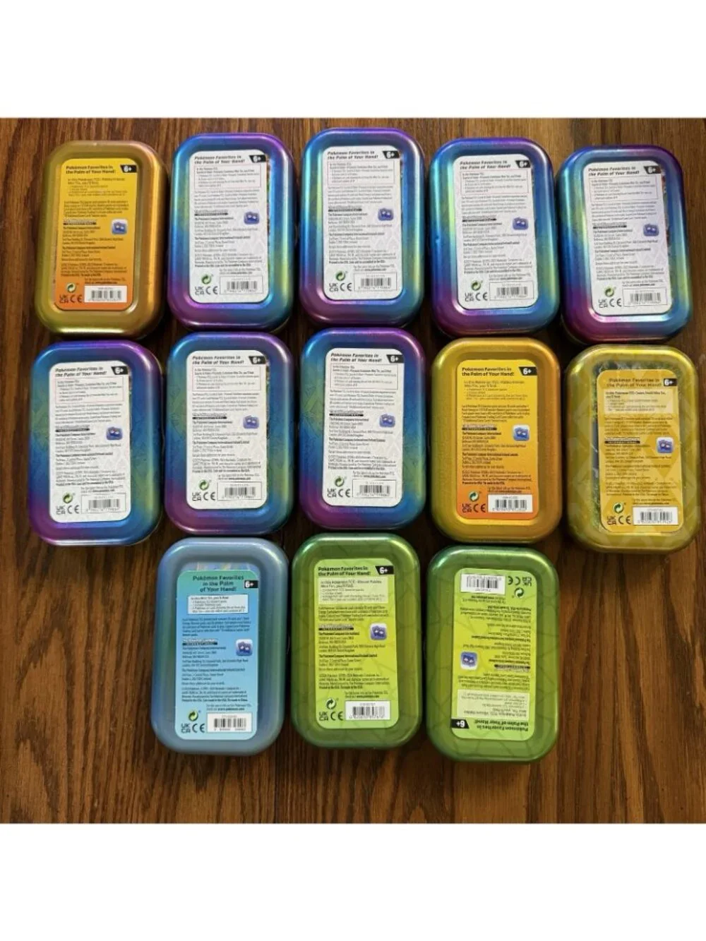 Pokemon Mini Tins Empty Lot of 13 - No Cards No Packs - Great Condition